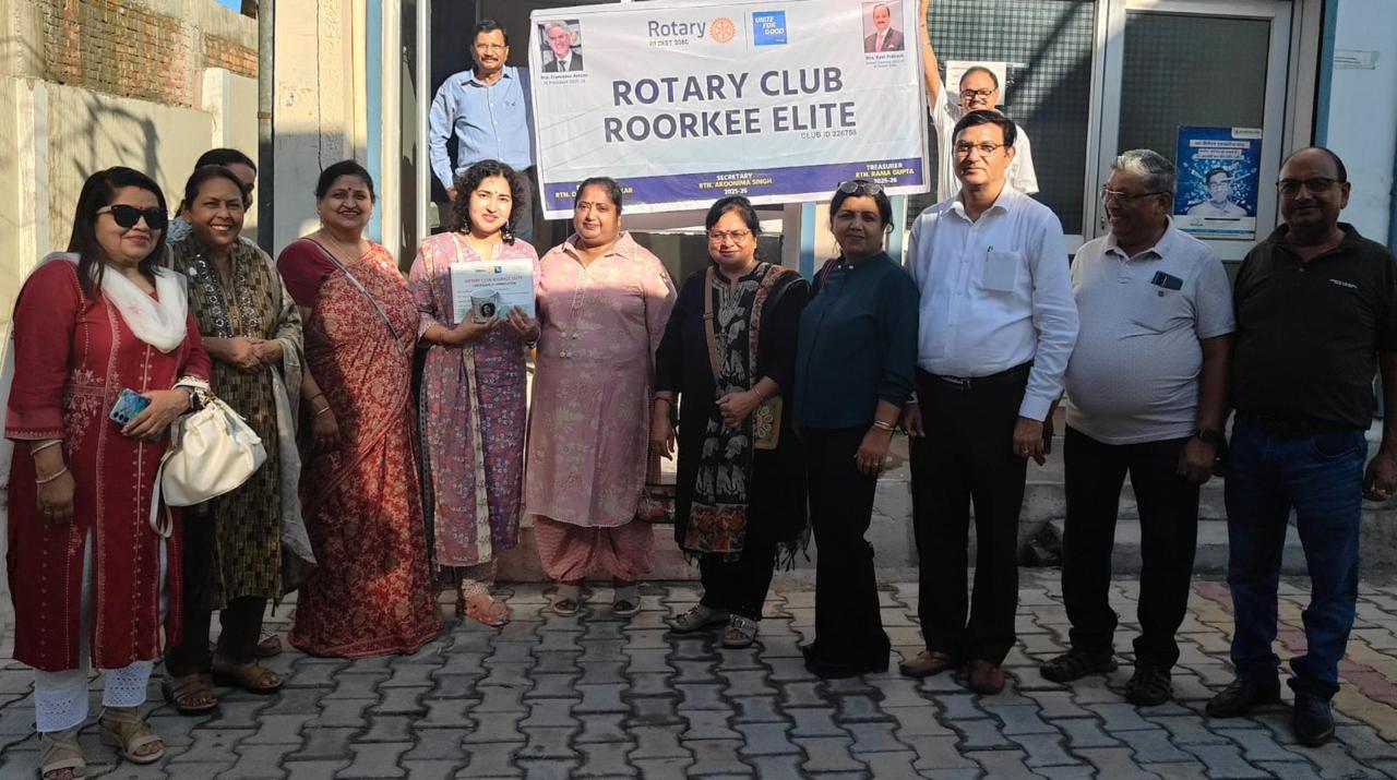 रोटरी क्लब रुड़की एलीट ने चार्टर्ड अकाउंटेंट (सीए) दिवस और डॉक्टर्स दिवस पर सम्मानित किया